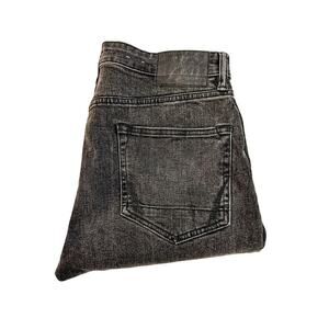 All Saints Cigarette Charcoal Distressed Denim Jeans Size 30 x 30